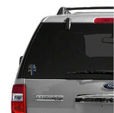 Punisher Thin Blue Line Sticker 2.5" X 4.5" Car & Laptop Decal - BackYourHero