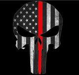 Punisher Thin Red Line Sticker 2.5" X 4.5" Car & Laptop Decal - BackYourHero