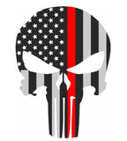 Punisher Thin Red Line Sticker 2.5" X 4.5" Car & Laptop Decal - BackYourHero