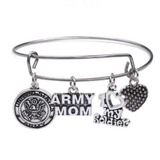 Beautiful Army Mom Charm Bracelet - BackYourHero