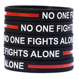 Thin Red Line Bracelet - No One Fights Alone! - BackYourHero