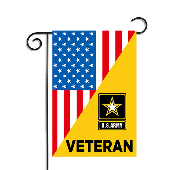 Veteran U.S Army Garden Flag 12.5 X 18 Inches - BackYourHero