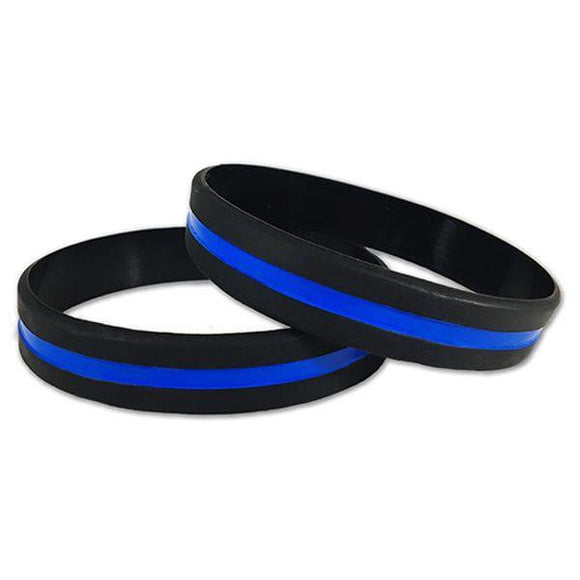 Thin Blue Line Bracelet for Law Enforcement Appreciation - BackYourHero