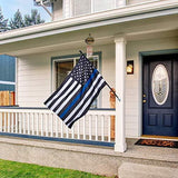 Thin Blue Line American Flag With Grommets 3 X 5 Feet - BackYourHero