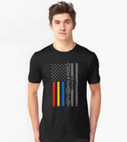 Men's 911 One Family Shirt - Dispatch, Police & Firefighter Unity - BackYourHero
