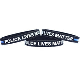 Police Lives Matter Thin Blue Line Bracelet - BackYourHero