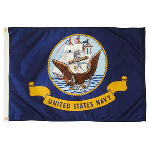 U.S Navy Flag With Grommets 3 X 5 Feet! - BackYourHero