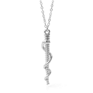 EMS Paramedic Necklace - Silver or Gold - Rod of Asclepius - BackYourHero