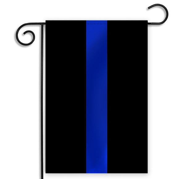 Thin Blue Line Garden Flag 12.5 X 18 Inches - BackYourHero
