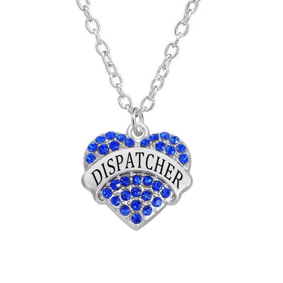 Stunning Dispatcher Engraved Necklace - Available in 3 Colors! - BackYourHero