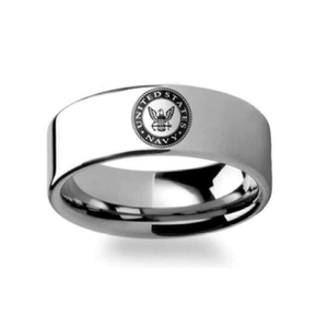 Elegant U.S Navy Ring - Pure Titanium! - BackYourHero