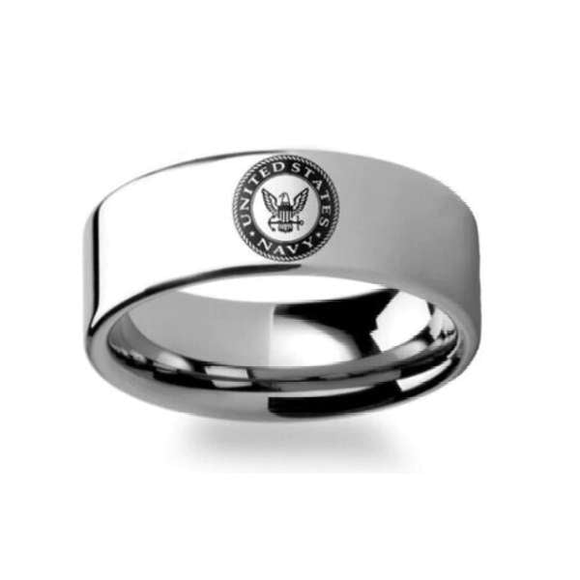 Elegant U.S Navy Ring - Pure Titanium! - BackYourHero