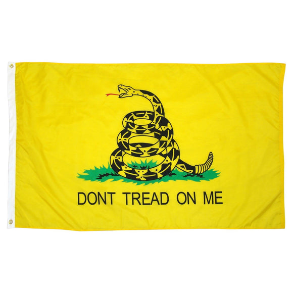 Don't Tread On Me Flag With Grommets 3 X 5 Feet - BackYourHero