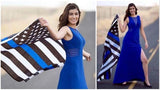 Thin Blue Line American Flag With Grommets 3 X 5 Feet - BackYourHero