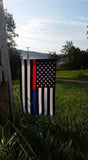 Thin Red & Blue Line Garden Flag 12.5 X 18 Inches - BackYourHero