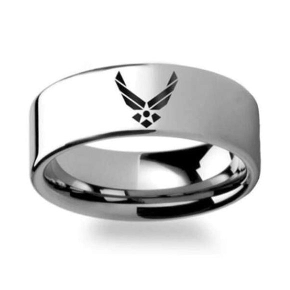 Elegant U.S Air Force Ring - Pure Titanium! - BackYourHero