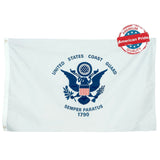 U.S Coast Guard Flag With Grommets 3 X 5 Feet - BackYourHero