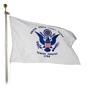 U.S Coast Guard Flag With Grommets 3 X 5 Feet - BackYourHero