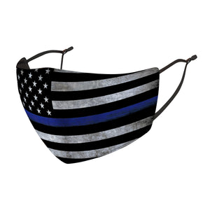 Thin Blue Line Premium Face Mask